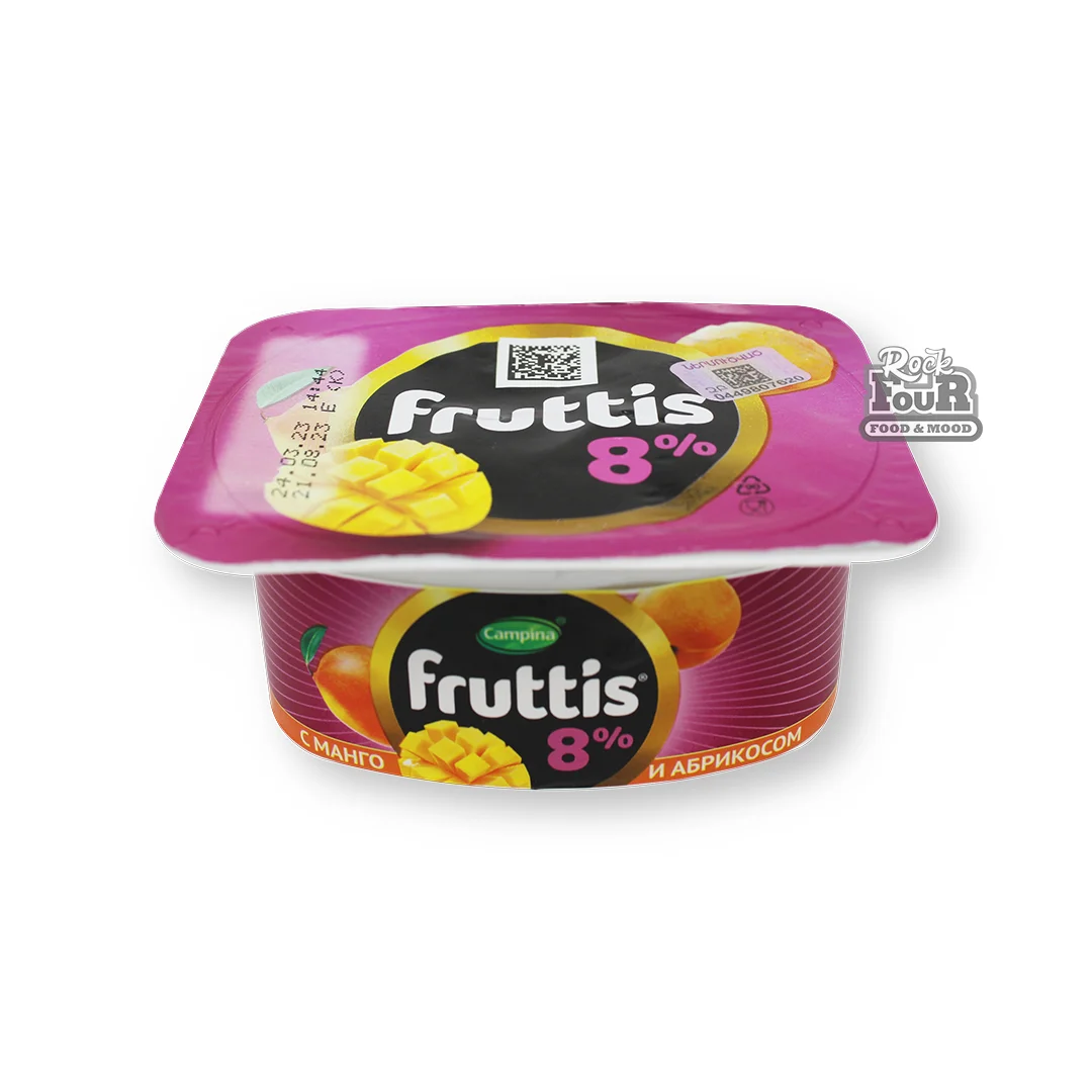 Yogurt product "Fruttis" mango and apricot 8% 115g